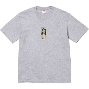 Supreme Prayer Card Box Logo Tee Grey